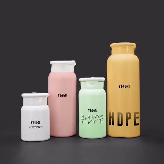 Фабрика пустая белая полиэтиленовая пластиковая упаковка для детской бутылки с тальком