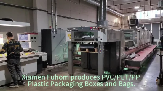 Изготовленная на заказ прозрачная складная печатная коробка из ПП/ПВХ/ПЭТ пластиковой упаковки
