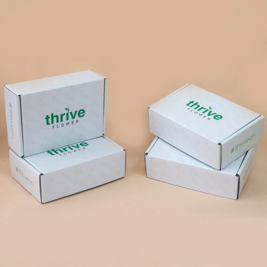 Подарочный картон с логотипом, белая косметическая упаковка, почтовая печатная коробка с индивидуальной печатью